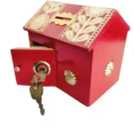 Red Hut Piggy Bank – Kids Money Saving Bank