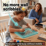 LCD Writing Tablet – No More Wall Scribbles & Mobile Fights — Keep Kids Happily Busy Without Screens 😊